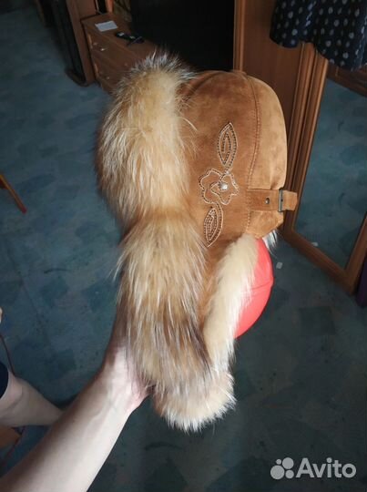 Шапка ушанка женская натуральный мех