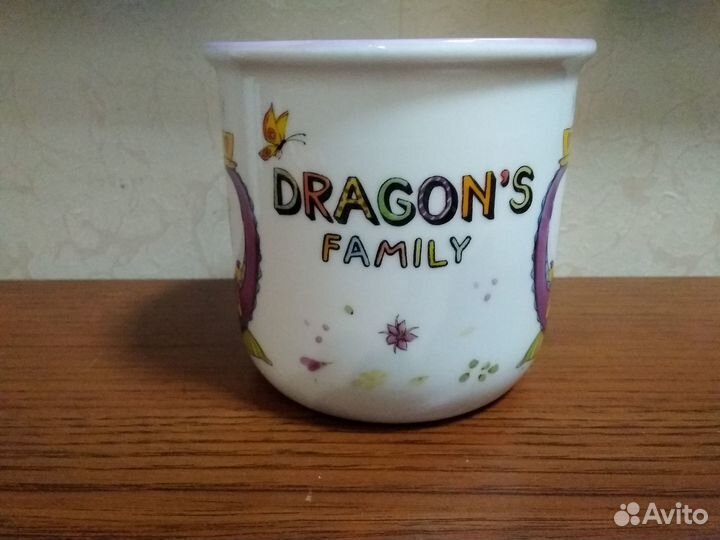 Кружка дракон, чашка, подарок, с крышкой 280мл