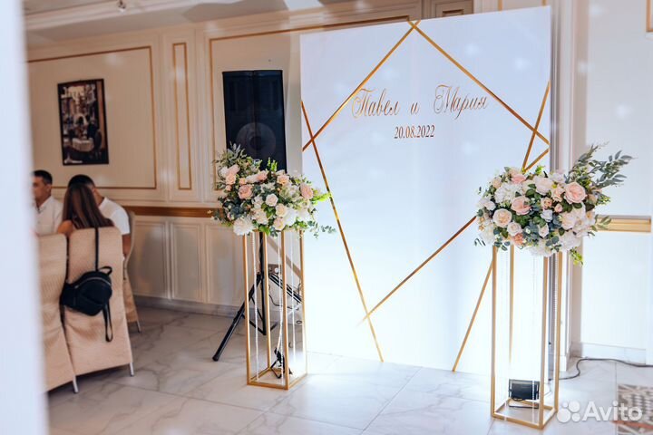 Оформление свадьбы, свадебный декор