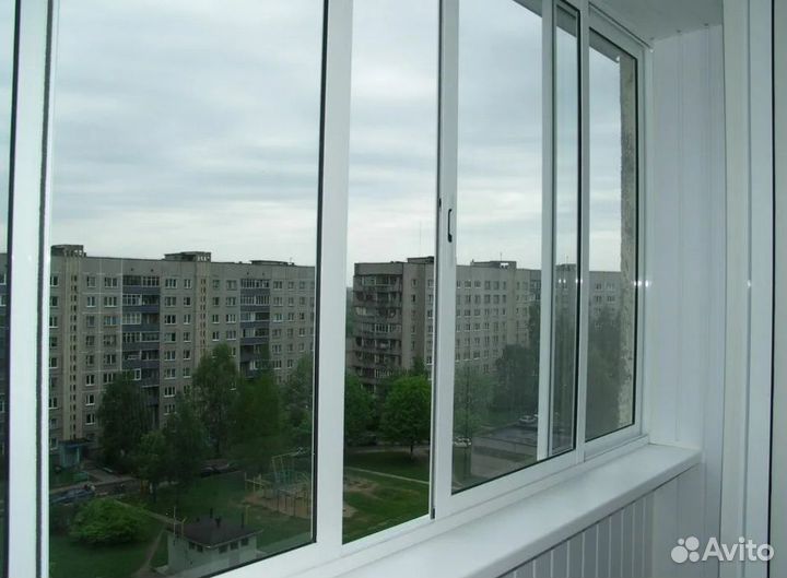 Остекление холодное с обшивкой