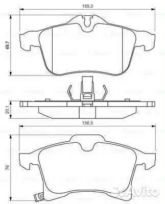 Колодки тормозные дисковые перед