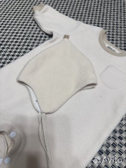 Комплект комбинезон+шапочка+пинетки