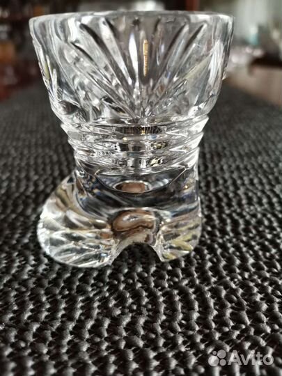 Рюмки сапожки хрусталь 9 шт