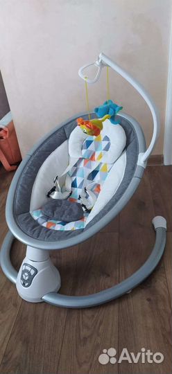 Детские электронные качели + эргорюкзак+ горка