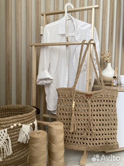 Сумка из джута