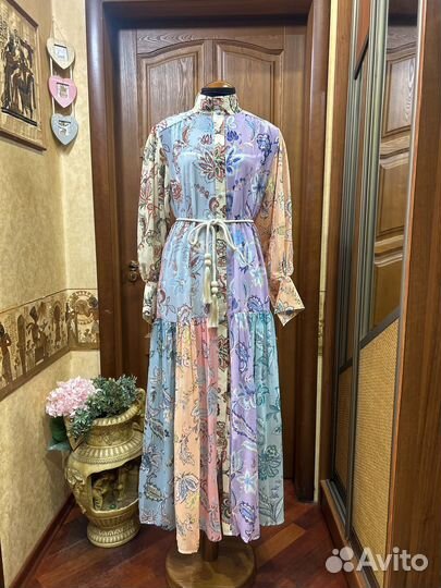 Шифоновое платье 46/48