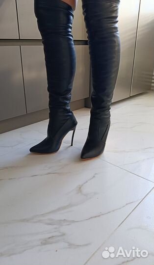 Сапоги ботфорты 40 размер на каблуке
