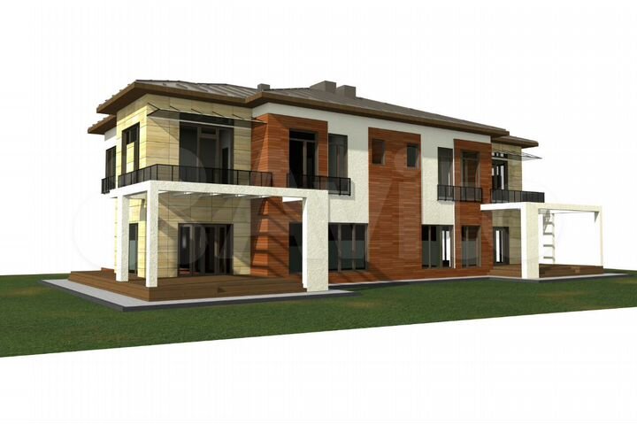 Таунхаус 300 м² на участке 10 сот.