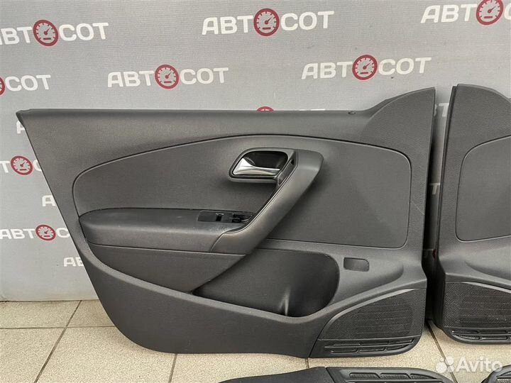 Дверные карты комплект VW Polo (Sed RUS) 2011