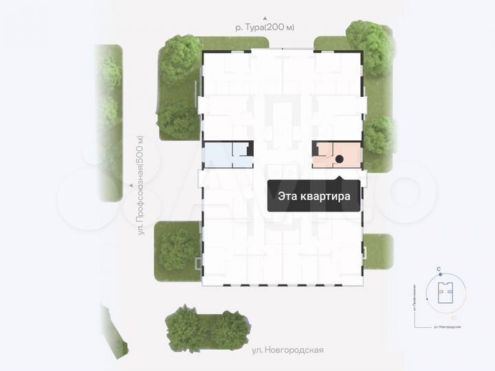 Квартира-студия, 21,8 м², 6/23 эт.