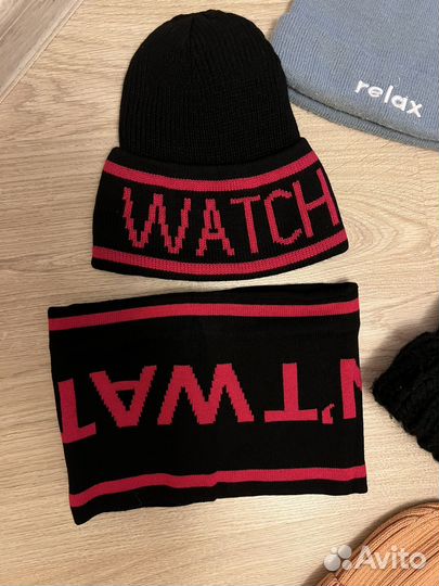 Шапки и снуд для девочки 50-54 р-р