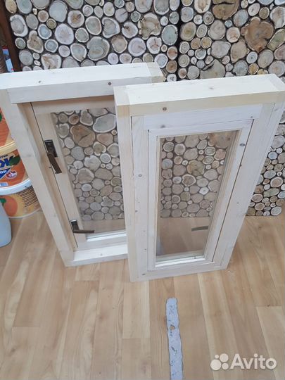 Оконный блок деревянный