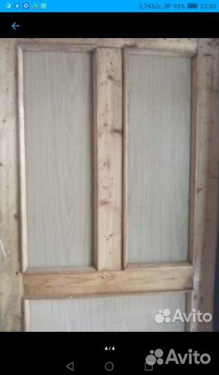 Дверь филенчатая б/у
