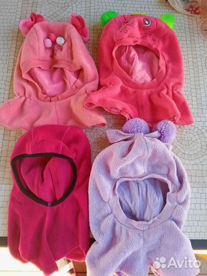 Шапка шлем для девочки