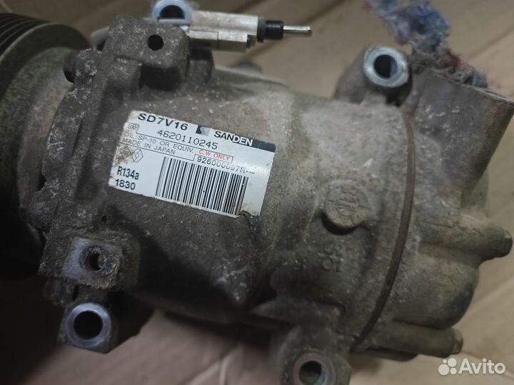 Компрессор кондиционера renault duster logan largu