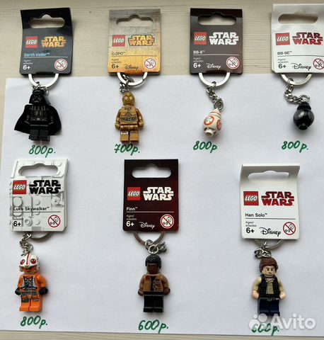 Фигурки брелки Lego Лего оригинал новые в упаковке