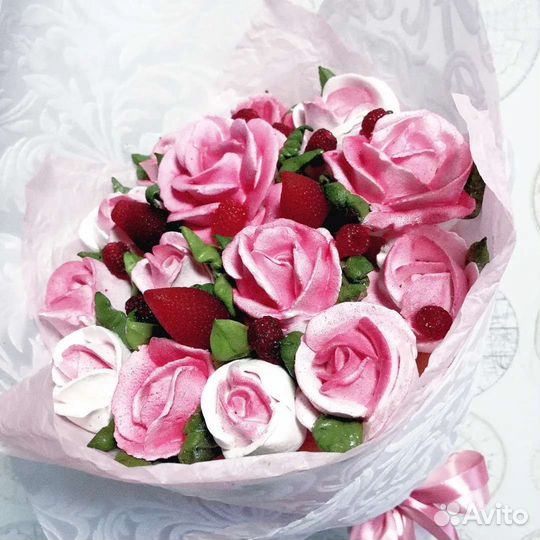 Съедобный букет роз