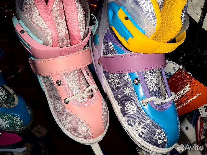 Коньки раздвижные новые р.34-38