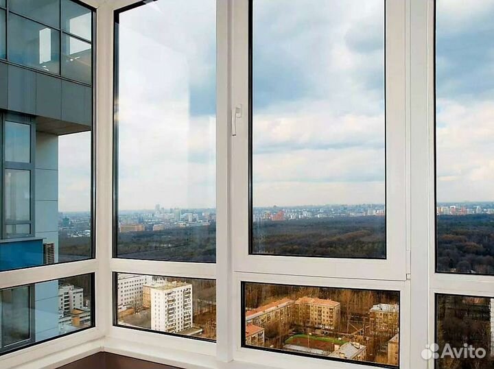 Пластиковое окно 800х1200 мм