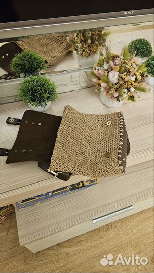 Сумка плетеная ручной работы