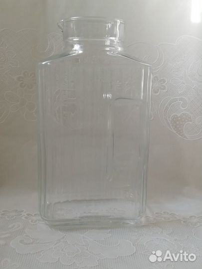 Креманка, кувшин, граненые стаканы, графин