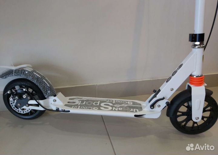 Городской самокат urban с ручным дисковым тормозом