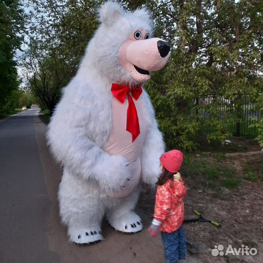 Белый мишка поздравление, медведь Тедди, шары