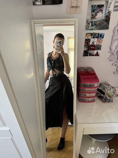 Апсайкл винтажная длинная юбка