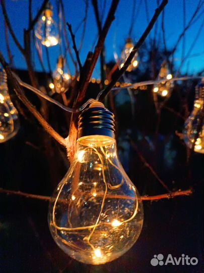 Садовая гирлянда на солнечных батареях