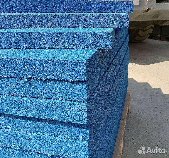 Резиновая плитка 1000х1000 ГОСТ горячее прессовани