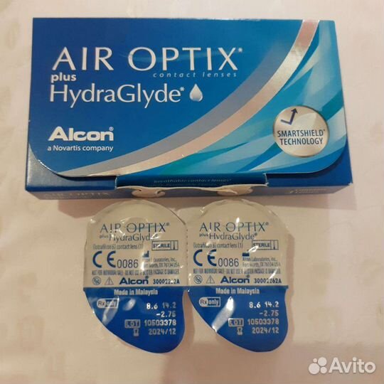 Линзы контактные Alcon AirOptix hydraglyde -2.75