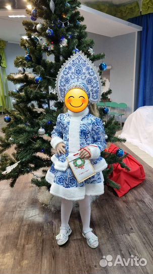 Костюм Снегурочки детский 116