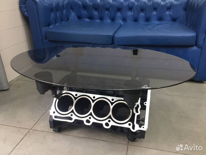 Столик из блока двигателя V8