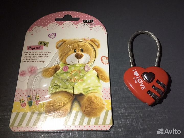 Навесной кодовый замок в виде сердца