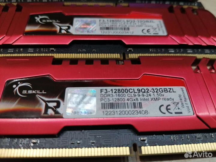 G.Skill Ripjaws 16GB(4x4GB DDR3 PC3-12800 1600 MHz