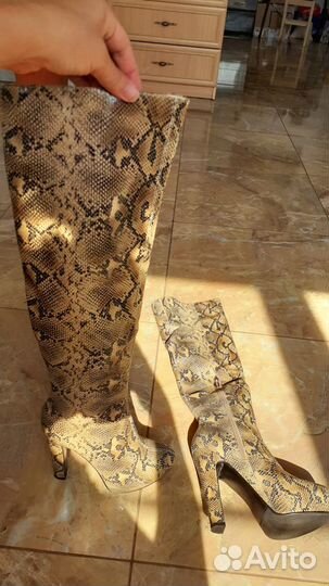 Сапоги кожанные