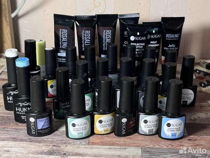 Набор гель баз и гель лаков для маникюра
