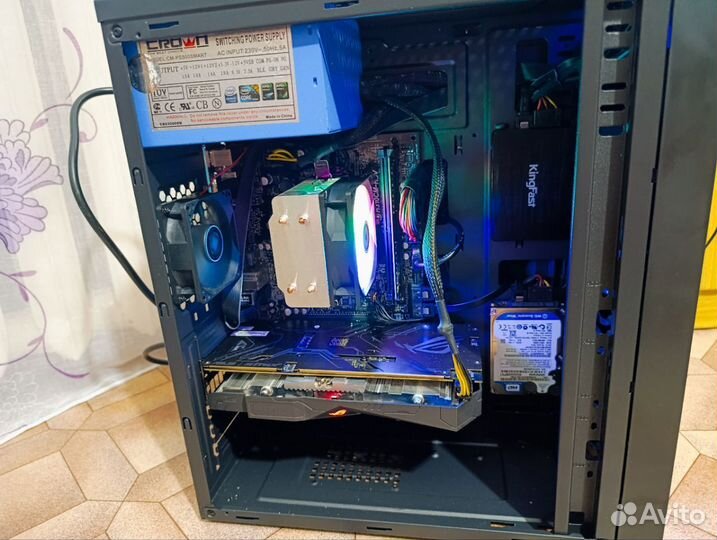 Игровой Пк core i3 9100f SSD+HDD GTX1050Ti 4gb