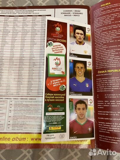 Panini euro 2008 Новый альбом