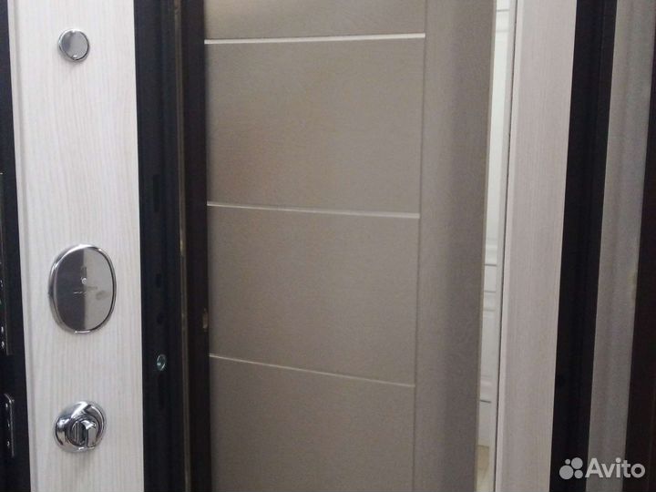 Дверь металлическая с зеркалом