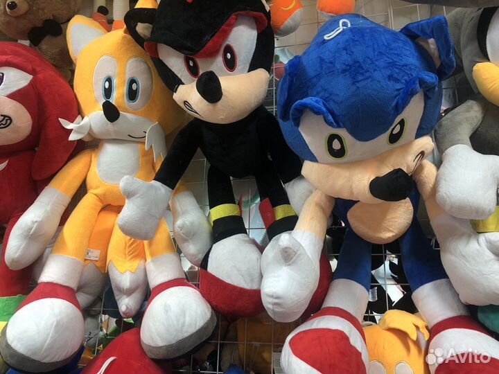 Соник обнимашка мягкий 45 см и 70 см
