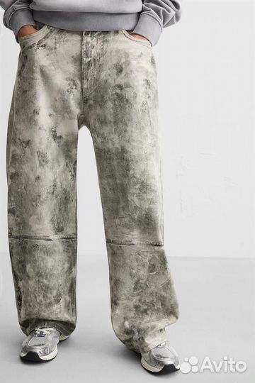 Джинсы Zara широкие новые