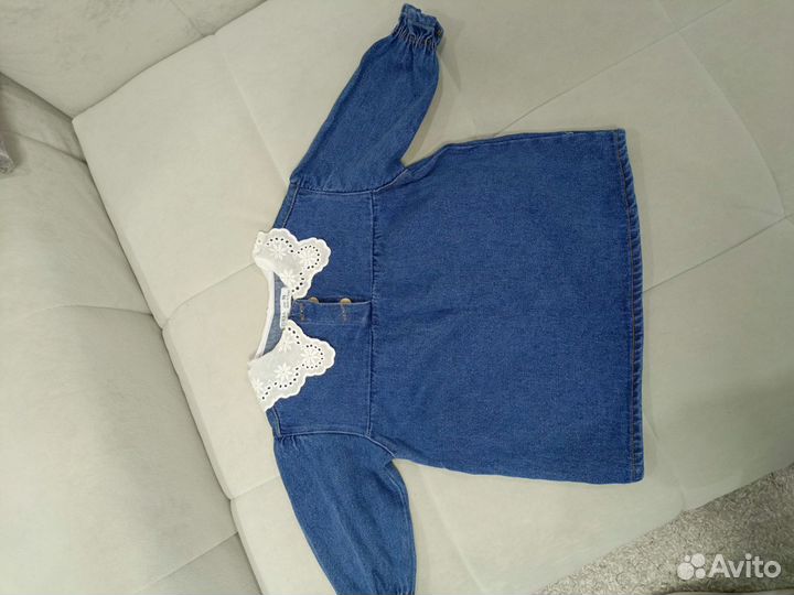 Джинсовое платье для девочки 98