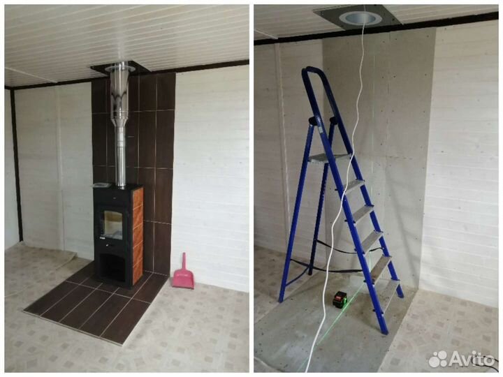 Установка дымохода