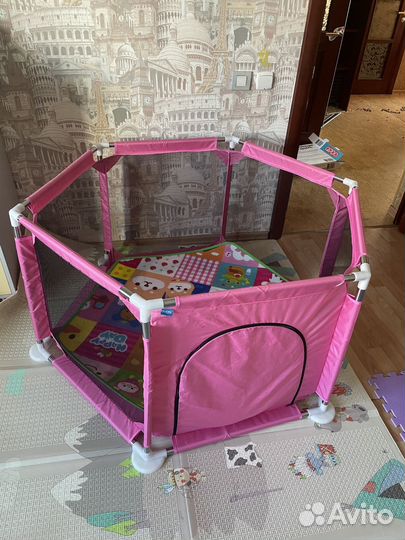Манеж детский игровой напольный