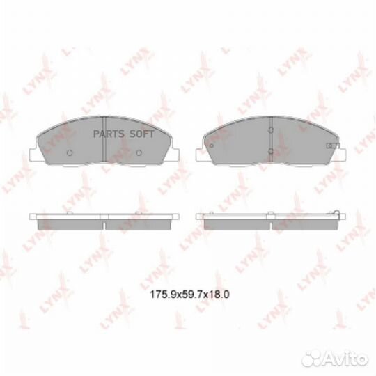 Lynxauto BD-4609 Колодки тормозные передние GAZ Ga