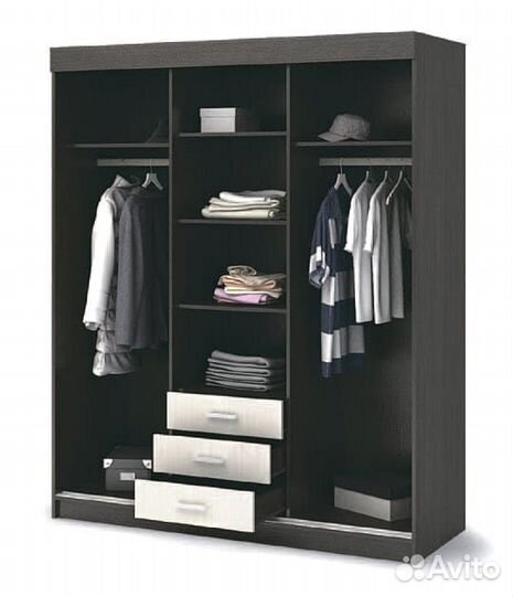 Шкаф Лидер-1К венге