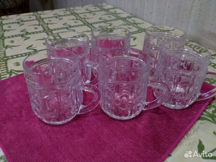 Фужеры,бокалы, вазочка,штоф-кувшинчик