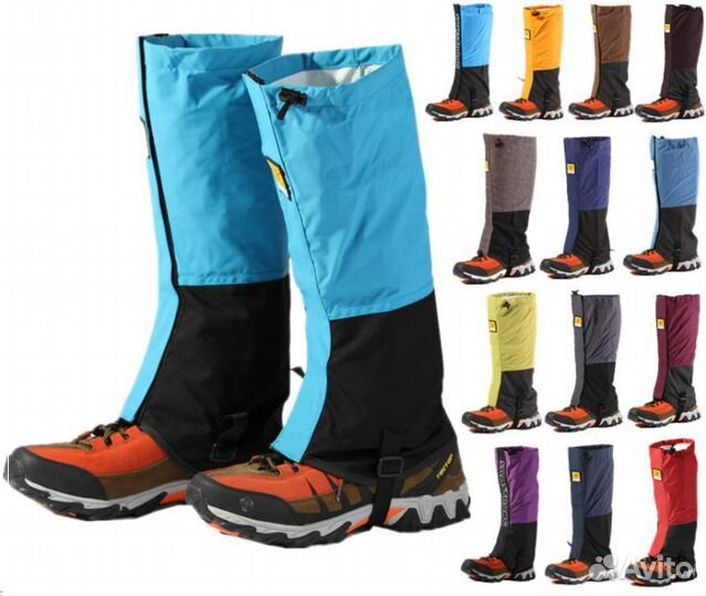 Гамаши фонарики бахилы от снега, грязи