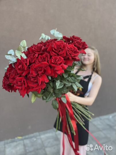 Метровые розы, 80,90,100 см